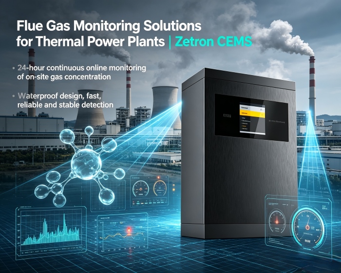 Solusi Pemantauan Gas Buang untuk Pembangkit Listrik Tenaga Panas | Zetron CEMS mulai dari Pemantauan Proses hingga Kepatuhan Emisi Akhir Pipa